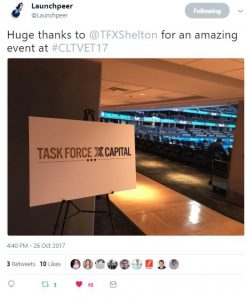 From @Launchpeer - Huge thanks to @TFXShelton for an amazing event at #CLTVET17